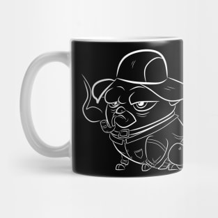 dog smoking Mug